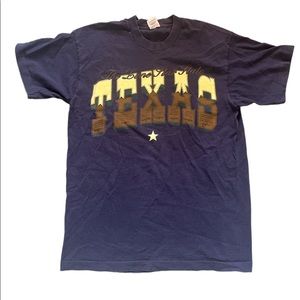 VINTAGE Fruit of The Loom Made In USA 90s Single Stitch Texas Lone Star State T